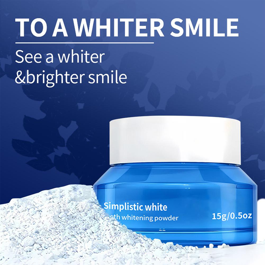 Teeth Whitening Powder - Prosty w użyciu biały proszek do