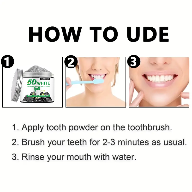 YUlTlKUE 5D Biały Proszek do Z – Teeth Whitening Powder recenzja i cena