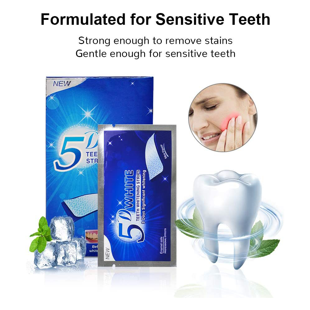 Paski do wybielania zębów 5D,  – Teeth Whitening Bleach recenzja i cena